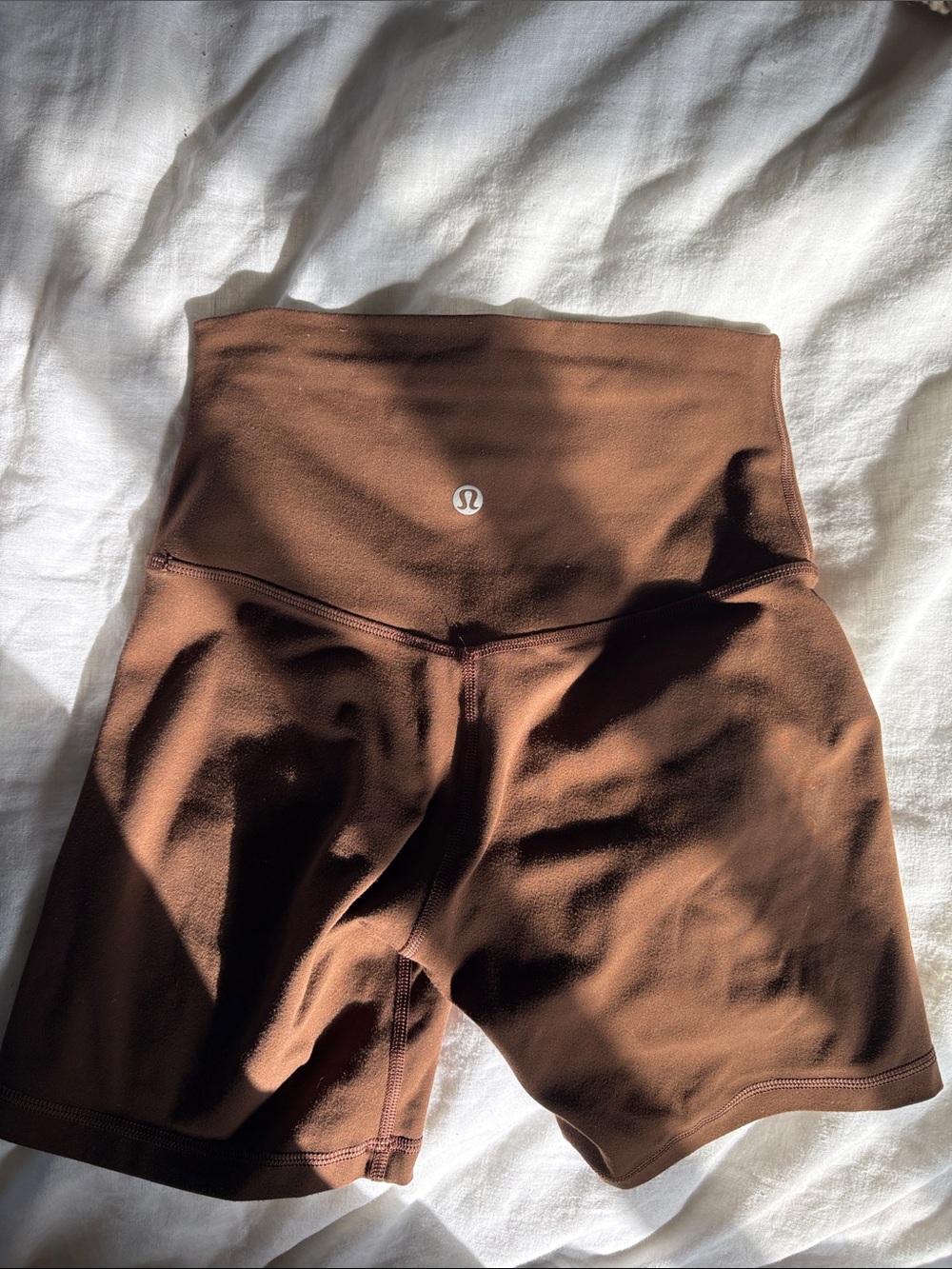lululemon athletica align High-Rise Chocolate Brown Bike Shorts
